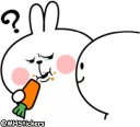 🤔 emoji @MHStickers Spoiled Rabbit Plump Telegram sticker 6 of 41