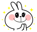 Sticker from Spoiled Rabbit Facial Expression
