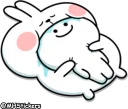 😴 emoji @MHStickers Spoiled Rabbit Plump Telegram sticker 17 of 41