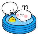 🏊 emoji Spoiled Rabbit Summer Telegram sticker 18 of 40