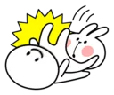 👊 emoji Spoiled Rabbit Telegram sticker 21 of 120