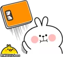 😐 emoji @MHStickers Spoiled Rabbit Plump Telegram sticker 2 of 41