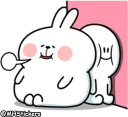 😞 emoji @MHStickers Spoiled Rabbit Plump Telegram sticker 16 of 41