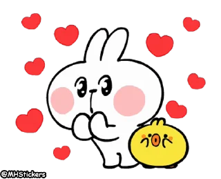 😍 emoji Spoiled Rabbit Animation 2 Telegram sticker 17 of 25