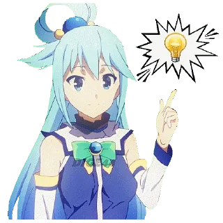 Sticker from @STIKERFORALL 🏴󠁧󠁢󠁥󠁮󠁧󠁿AQUA - KONOSUBA