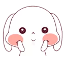 ☺️ emoji Ultra-small rabbit! @Nekosticker Telegram sticker 11 of 41