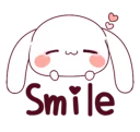 😊 emoji Ultra-small rabbit! @Nekosticker Telegram sticker 21 of 41