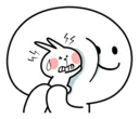 😭 emoji Spoiled Rabbit Small For You Telegram sticker 14 of 41