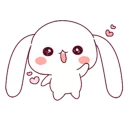 😍 emoji Ultra-small rabbit! @Nekosticker Telegram sticker 15 of 41