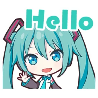 Sticker from Project Sekai Miku