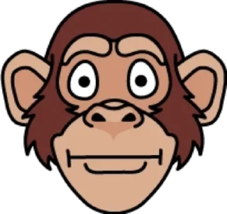 😐 emoji Обезьяна @modnyashki_vip Telegram sticker 18 of 25