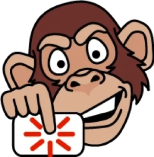 🧐 emoji Обезьяна @modnyashki_vip Telegram sticker 17 of 25
