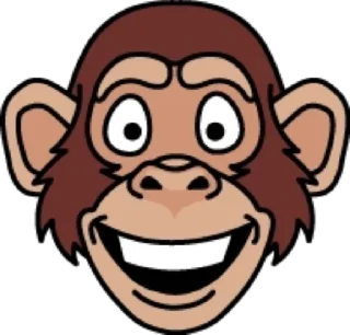 😀 emoji Обезьяна @modnyashki_vip Telegram sticker 6 of 25