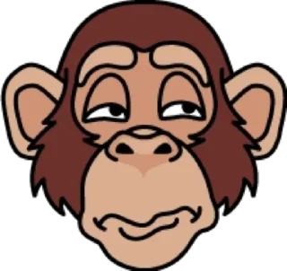 😒 emoji Обезьяна @modnyashki_vip Telegram sticker 19 of 25
