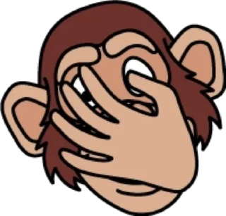 🤦‍♂️ emoji Обезьяна @modnyashki_vip Telegram sticker 24 of 25