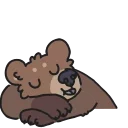 😴 emoji Animated Bears Telegram sticker 10 of 22