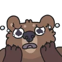 😭 emoji Animated Bears Telegram sticker 12 of 22