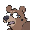 😰 emoji Animated Bears Telegram sticker 6 of 22