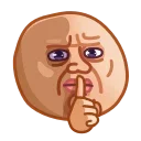 🤫 emoji 'Memes | @iStickerLand, Telegram sticker 20 of 50