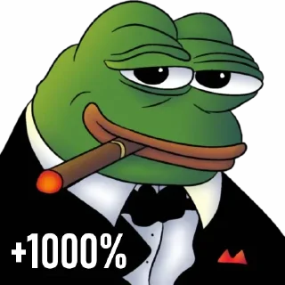 Sticker from frog