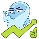 💪 emoji Зелёная птичка @Stickersnew Telegram sticker 10 of 23
