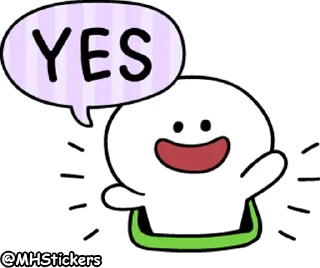 👍 emoji @MHStickers Spoiled Rabbit Smile Person Kind Words Telegram sticker 7 of 41