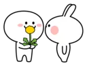 🌹 emoji Spoiled Rabbit Smile Person 2 Telegram sticker 12 of 41