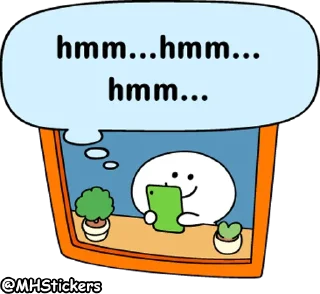 😐 emoji @MHStickers Spoiled Rabbit Message Smile Person Telegram sticker 15 of 25
