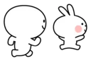🏃 emoji Spoiled Rabbit Smile Person Telegram sticker 10 of 41