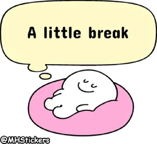 😴 emoji @MHStickers Spoiled Rabbit Message Smile Person Telegram sticker 14 of 25