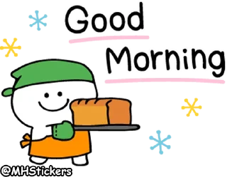 Sticker from @MHStickers Spoiled Rabbit Smile Person Kind Words