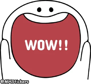 😮 emoji @MHStickers Spoiled Rabbit Message Smile Person Telegram sticker 9 of 25