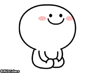 👍 emoji @MHStickers Spoiled Rabbit Only Smile Person Telegram sticker 10 of 25