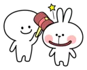 💢 emoji Spoiled Rabbit Smile Person Telegram sticker 20 of 41