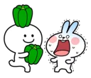 😱 emoji Spoiled Rabbit Smile Person Carrot Telegram sticker 20 of 41