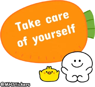 Sticker from @MHStickers Spoiled Rabbit Message Smile Person