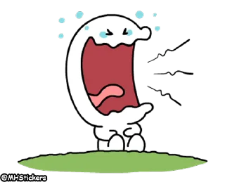 😭 emoji @MHStickers Spoiled Rabbit Only Smile Person Telegram sticker 19 of 25