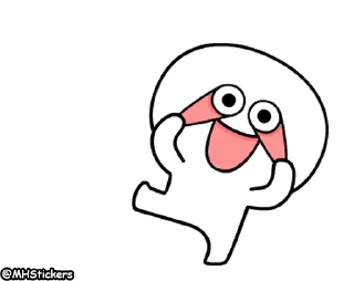 😜 emoji @MHStickers Spoiled Rabbit Only Smile Person Telegram sticker 13 of 25