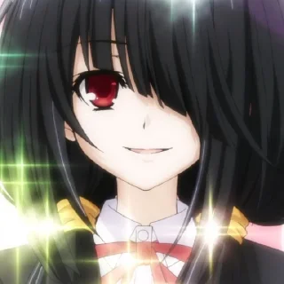 🩸 emoji 𝃲￬Tokisaki Kurumi 💉" @Geloriyana Telegram sticker 24 of 110