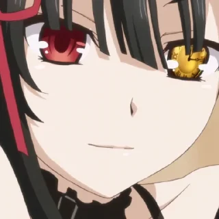 ⏰ emoji 𝃲￬Tokisaki Kurumi 💉" @Geloriyana Telegram sticker 17 of 110