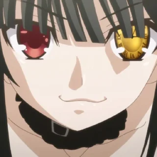 ⏰ emoji 𝃲￬Tokisaki Kurumi 💉" @Geloriyana Telegram sticker 19 of 110
