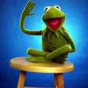 👋 emoji Kermit The Frog Telegram sticker 20 of 120