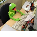 😧 emoji Kermit The Frog Telegram sticker 19 of 120