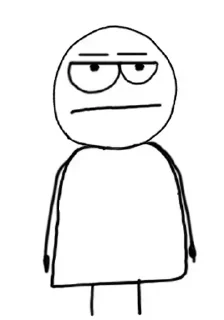 😑 emoji Un-unimpressed by @scribbler Telegram sticker 11 of 13