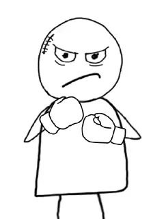 😡 emoji Un-unimpressed by @scribbler Telegram sticker 10 of 13