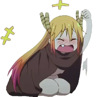 😂 emoji Kobayashi Telegram sticker 24 of 83