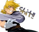 😰 emoji Edward Elric .saku Telegram sticker 22 of 120