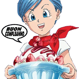 🎂 emoji @STIKERFORALL 🇮🇹BULMA Telegram sticker 15 of 35