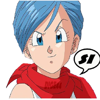 👍 emoji @STIKERFORALL 🇮🇹BULMA Telegram sticker 19 of 35
