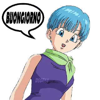 🛏 emoji @STIKERFORALL 🇮🇹BULMA Telegram sticker 6 of 35